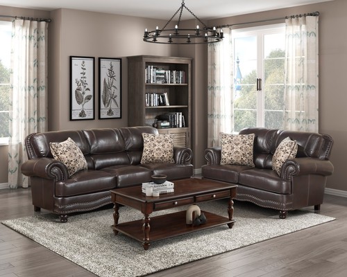 Dark brown faux - pc,