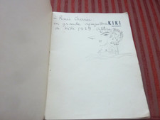 KIKI DE MONTPARNASSE SOUVENIRS DESSIN FOUJITA DEDICACE MAN RAY PHOTO EO 1929 ART