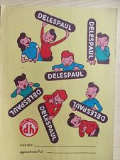 Old DELESPAUL chocolate advertising notebook protector (Marcq-en-Baroeul)