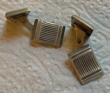 Boutons de Manchettes Argent Massif Art Déco - Poinçons à identifier.