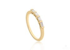 14k Gold Four Baguette Diamond