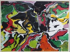 Grande gouache encres 1983