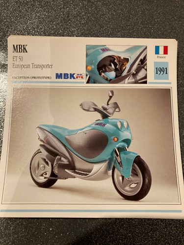 Carte fiche moto collection - carte,