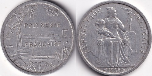 Francs 1965 polynésie - 1965,