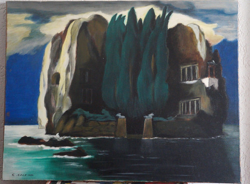 Huile sur toile - huile,