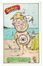 1970'S SNOOPER COMIC QSL CB CARD SANDCASTLE SWAP CLUB PRESIDENT PACIFIC BEACH WA