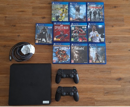 Ps4r slim jeux 2 manettes - slim,