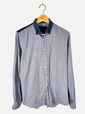 Chemise manche longue bleu