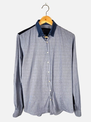 Chemise manche longue - , bleu