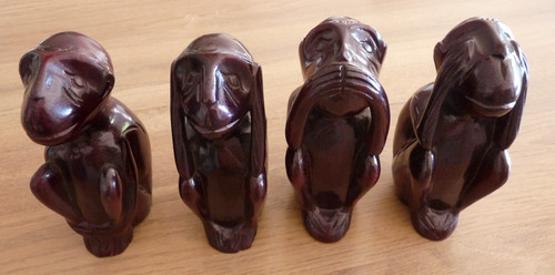 Lot singes la sagesse - de, 4
