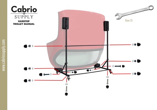Chariot support hard top - support, hard-top