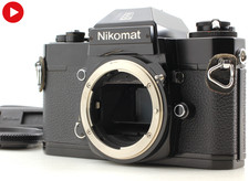 [Exc+5] Video Nikon Nikomat EL Black SLR 35mm Film Camera Body From JAPAN