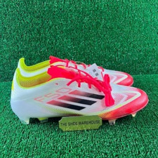 Men's Adidas Adizero F50 Elite FG Soccer Cleats White Red IE1206 Size 13
