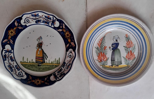 Ancienne paire assiettes - ancienne,