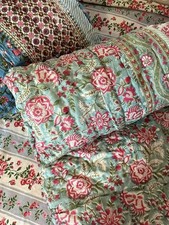 Couvre-lit indien artisanal