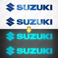 2 stickers SUZUKI 15 cm BLEU
