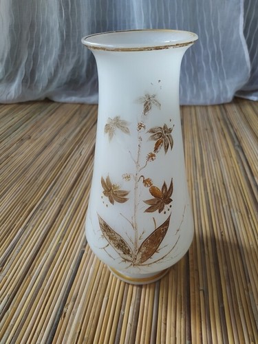 Vase opaline blanche - vase, en