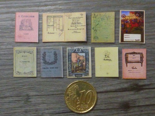 Lot miniature cahiers - miniature,