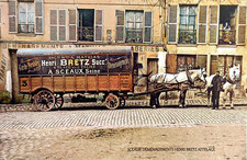 DEPT 92 SCEAUX DÉMÉNAGEMENTS HENRI BRETZ ATTELAGE REIMPRESSION 9X14