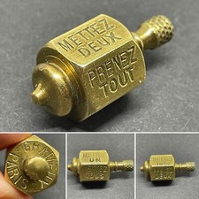 Antique Toton bar spinning top old bistro counter game "Paris Gratieux"