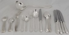 Christofle Pompadour, housewife set 31 pieces with knives for 6 people.
