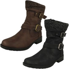 Bottes Mi-Mollet Rembourrées