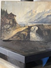 Ancienne Huile Sur Toile