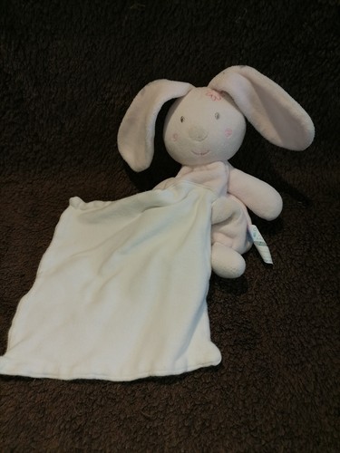 Doudou mouchoir lapin rose - mouchoir,