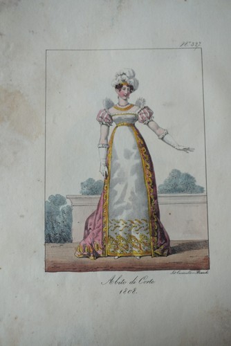 Belle litho couleur - couleur, costume