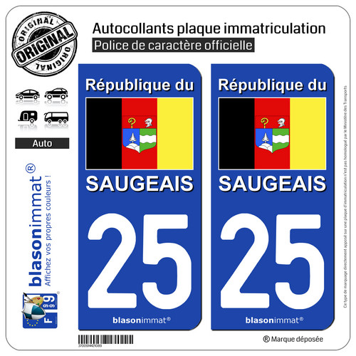 Stickers autocollant plaque - 2,
