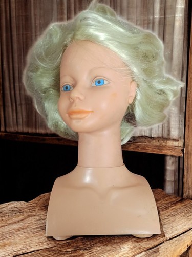 Tête coiffer vintage - coiffer,