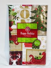 New Happy Holiday Tablecloth