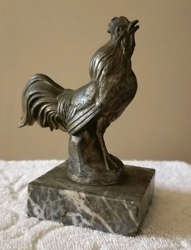 Coq chantant sculpture - coq,