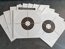 10 cibles blanches en carton