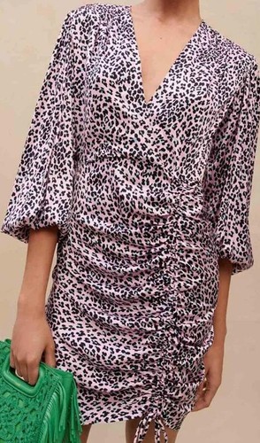 Robe maje léopard rose - robe, neuve