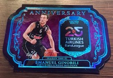 24/25 Crown Royale Manu Ginobili Anniversary Platinum 1/1 Virtus Segafredo Spurs