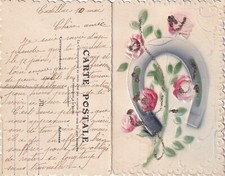 *49173 cpa Fantaisie - carte 2 volets