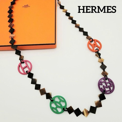 Collier corne buffle hermes - collier, de