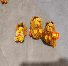 ALF TV SHOW VINTAGE MINT WITH TAG 3 MINI PLUSH GRABBERS RUSS BERRIE