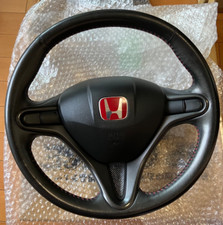 JDM Honda Genuine Civic Type R FD2 Steering Wheel OEM Leather Red stitches Japan