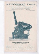 BORDEAUX: maysonnave brothers, hardware, punching shears - condition