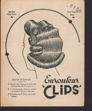 HAIRDRESSER / HAIRDRESSER "REEL CLIPS" PRESENTATION CARDBOARD 1940