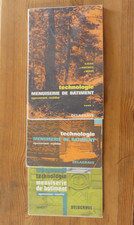 MENUISERIE DU BÂTIMENT  En 3 vol. Parquets Escaliers  Ouvertures  charpente....