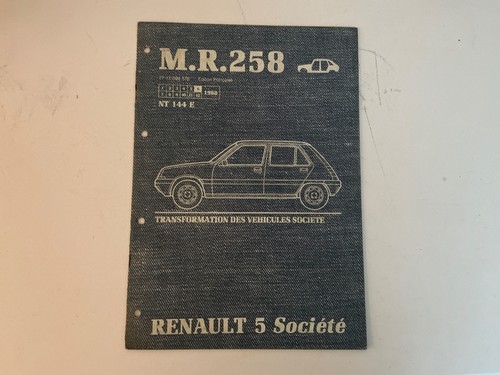 Manuel réparation mr258 - réparation,