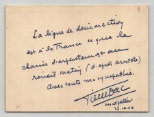 Pierre DAC Carte autographe