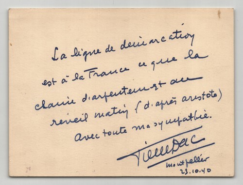 Pierre dac carte - pierre, autographe