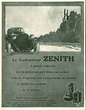 Vintage Zenith Carburetor Advertising 1925 Magazine Issue 