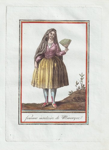 Femme minorque costume - femme, de
