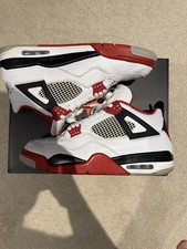 Size 12 - Jordan 4 Retro Fire Red BACKTAB FLAW CLEAN
