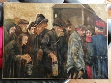 Tableau huile sur - , toile